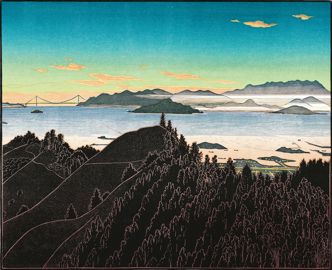 S.F. Bay Sunset from Grizzly Peak (Diptych) — Tom Killion
